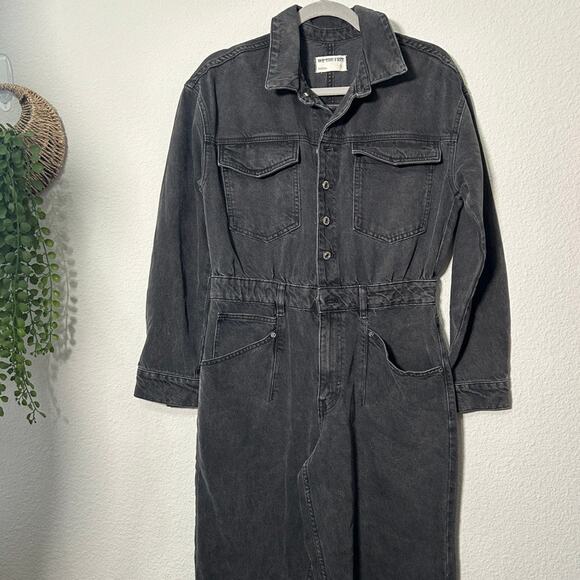 NEW Free People We The Free Touch The Sky One-Piece Black Denim Size Small $178 - Picture 5 of 13
